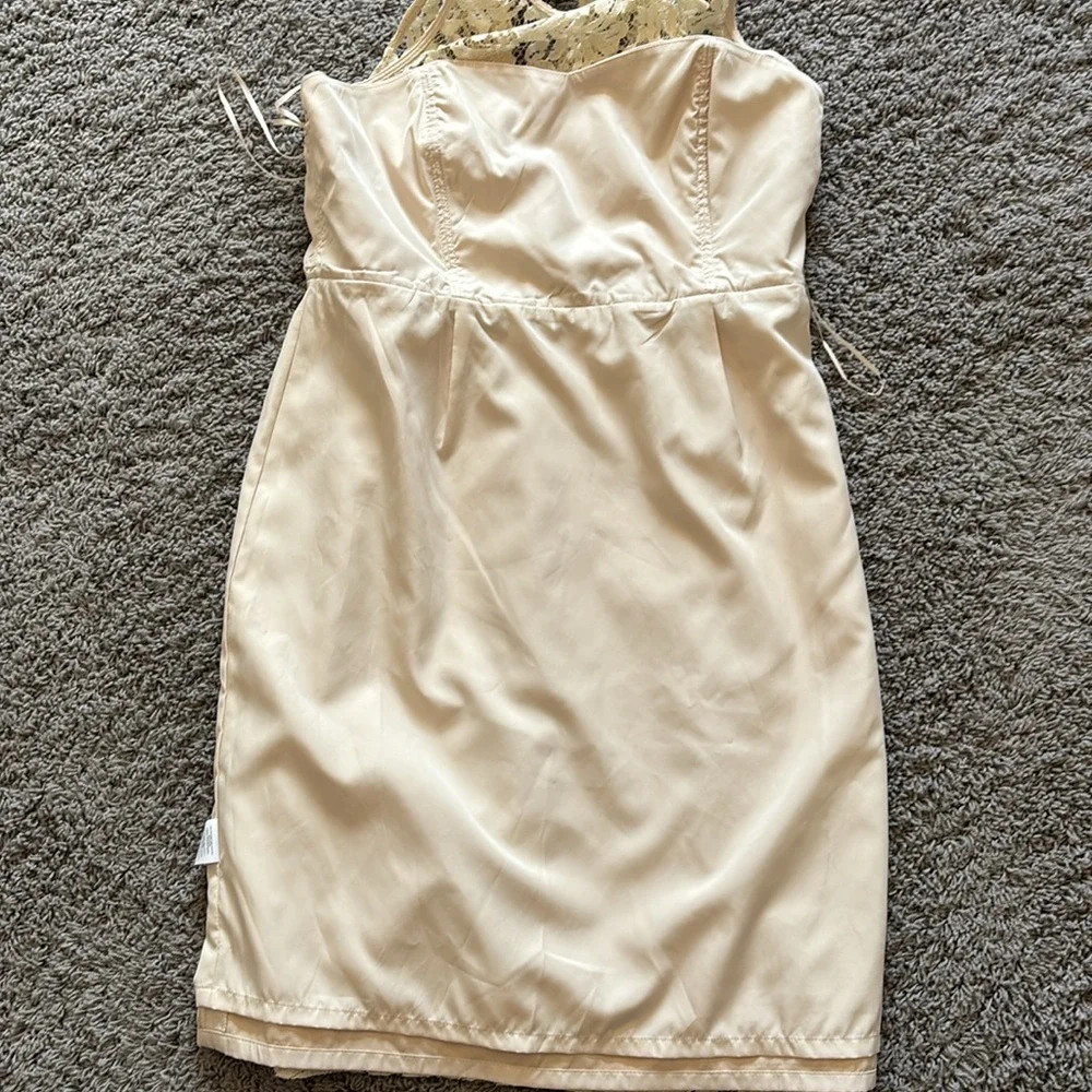 J Crew Lace Cream Dress